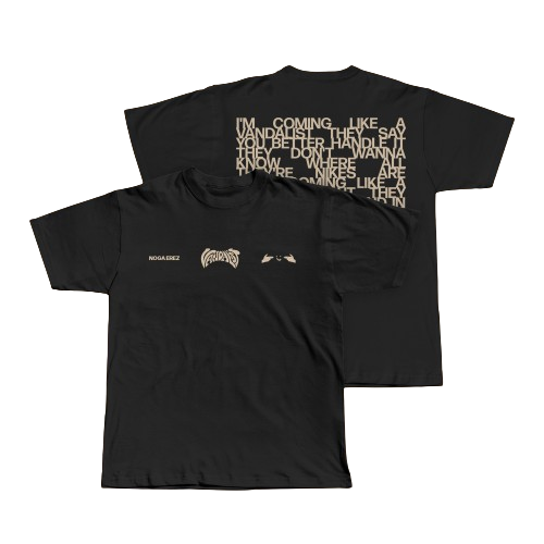 Vandalist Logo Black Short Sleeve T-shirt