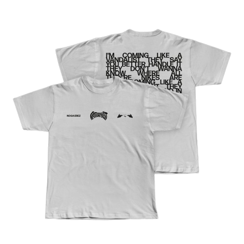 Vandalist Logo White Short Sleeve T-Shirt