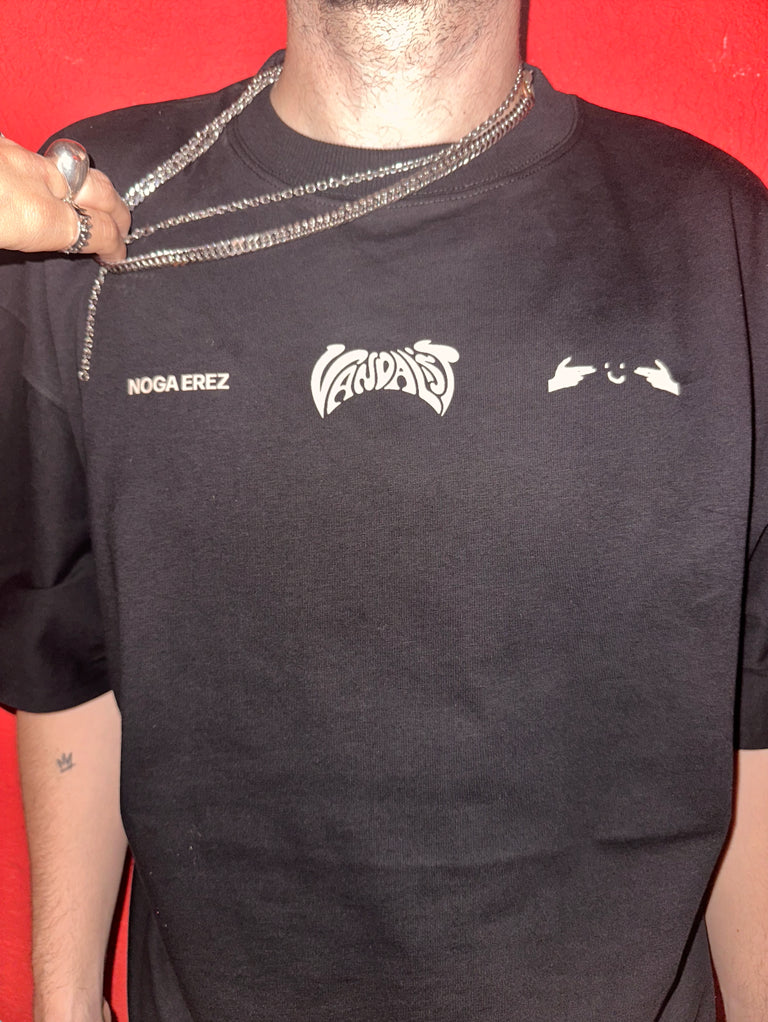 Vandalist Logo Black Short Sleeve T-shirt
