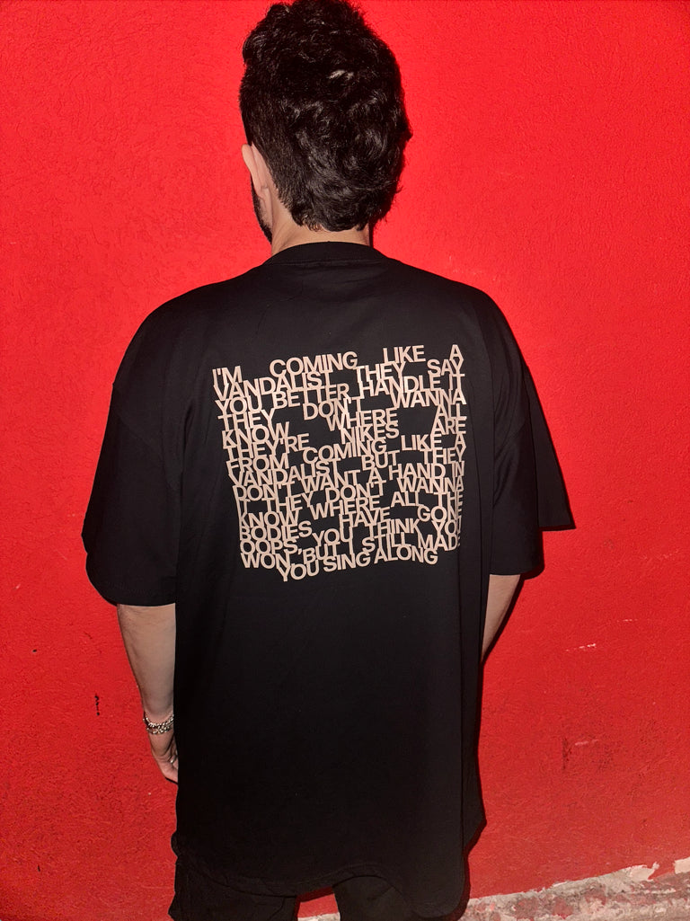 Vandalist Logo Black Short Sleeve T-shirt